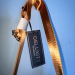 Deluxity Tan and Brown Vegan Leather Plaid Sling Crossbody Bag Bumblebee NWT Photo 3