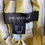 Primark linen pants from Ireland paper bag style yellow stripe straight wide palazzo Photo 8