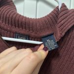 Lee Burgundy Quarter Zip Sweater Photo 1