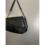 Forever 21  Shoulder Bag Womens Small Black Faux Leather Chain Strap Purse Photo 2