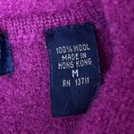 Karen Scott Vintage  Women’s Wool Coatigan Blazer Pink Purple Button Up Medium Photo 9