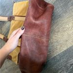 Lucky Brand Leather and Canvas  Large Tote Photo 3