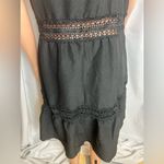 Women’s Mini Lace, Ruffles, Black, Size XL Dress Lined With Adjustable Straps Black Photo 8