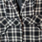 Vintage Stooshy Plaid Fitted Blazer Puff Sleeve Academia Y2K Size Medium Black Photo 3