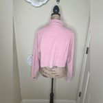 NTM: Mimosa Cropped Raw Hem Trucker Style Pink Corduroy Jacket NWT Size M Size M Photo 9
