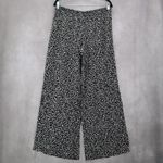 Decree  Black Pull On Wide Leg Floral Boho Beach Comfy Trouser Pants Large Photo 1