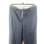 J. Crew NWT Carolina Flare Linen Blend Wide Leg Navy Preppy Pants Size 10 Blue Photo 1
