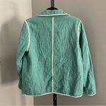 Lands' End  Gauzy Cotton Teal Blazer Size Medium Photo 1