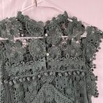 Tularosa  Clayton Tunic Dress in Hunter Green Mini Dress Sleeveless Photo 3