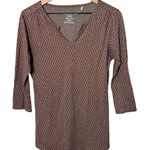 Toad & Co  Tamaya Dos Tunic Small 3/4 Sleeve Geometric‎ Print Organic Cotton Blend Photo 0