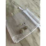 Kendra Scott  Tessa White & Silver Drusy Stone Stud Earrings Photo 3