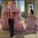 Love Shack Fancy Adair High Low Taffeta Maxi Dress In Purple Size 12/XL Photo 2