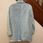 St. Tropez St tropes side buttons linen shirt L Photo 1