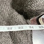 Burberry  Brit Brown Gold Mohair Silk Blend V Neck Long Sleeve Knit Sweater $495 Photo 8