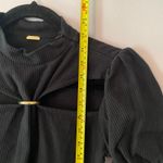 Cult Gaia  Black Mora Top Ribbed Cut-Out Long Sleeve Blouse Women's size XS Photo 10
