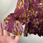 Free People NEW  Morning Light Mini Dress in Purple Combo Floral Womens 2 Photo 9