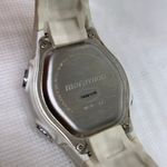 Marathon women digital watch 34mm silver white tone plastic band running Photo 7