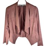 Kut From The Kloth  Women's Faux Suede Open Front Jacket with‎ Pockets Size Large Photo 0