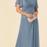 Azazie NWT  Emmeline dress in Dusty Blue  Photo 0