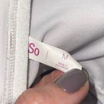 SO Blue and White Leaf Print Bikini Top Photo 2