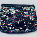 Victoria's Secret Victoria’s Secret Sequin Sparkle Wristlet Purse Travel Makeup Cosmetic Bag Photo 0