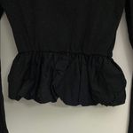 Jolie & Joy New! Juniors Ruffled Black long sleeve Top size M Size M Photo 5