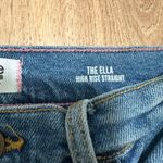 Kensie  | Ella High Rise Straight Medium Wash Distressed Denim Jeans, Size 6/28 Photo 5