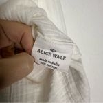 Alice Walk Gauze Popover 100% Cotton White Blouse Size Small Photo 2