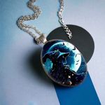 Gothic Aesthetic Creative Witch Avatar Zinc Alloy Necklace Oval Trendy Accessori Silver Photo 7