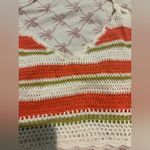 T.J.Maxx Vibrant Crochet Halter Top Orange Size XL Photo 2