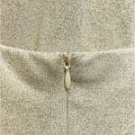 ZARA  BACKLESS HALTER MAXI DRESS WITH METALLIC GOLD THREAD AND SIDE RUCHING SZ SM Photo 8