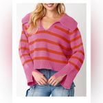 Striped Sweater Pink Size M Photo 1