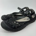 Jambu JBU By  Black Floral Cutout Mary Jane Comfort Shoes Memory Foam Size 8 Photo 3
