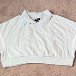 Playboy  Pacsun Soft Blue Polo Cropped Top SIZE S Photo 0