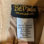 Bob Mackie VINTAGE  WEARABLE ART TAN WESTERN EMBROIDERED BUTTON UP JACKET Photo 3