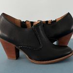 Jack Rogers Kyle Black Leather Stacked Heel Booties Photo 2