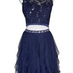 Sequin Hearts Women's Lace Tulle Sequin Top Bedazzled Waist Skirt Party 13 Photo 0