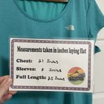 The North Face  Womens Teal Blue Short Sleeve T Shirt Athletic Top Size Medium Photo 1