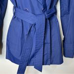 London Fog Blue Belted Jacket Size S Photo 3