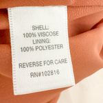 Garnet Hill Womens Dress Sz 6 Rust Floral V-Neck Cap Sleeve Tiered Boho Cottage Photo 4