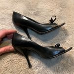 Prada Ada Pumps Size 35 Bow Detail Leather Black US Size 5 Photo 3