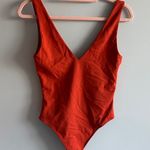 Aritzia burnt orange red v neck bodysuit Photo 0