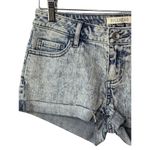Bullhead Acid Wash Denim Cuffed Jean Shorts Junior Size 7 Photo 5