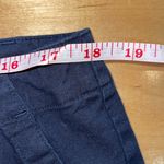 J. Jill Twill Chino Cotton Linen Blend Pants Navy Size 16 Stretch Blue Photo 6