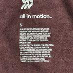 All In Motion  size small pullover long sleeve tight fit cropped active top shiny Photo 4