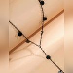 Black Solid Color Niche Design Sexy Soft Light Weight Necklace Black Photo 4