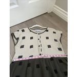 Piper & Scoot  Dress Womens Small boho prairie square print smock shirt Photo 5