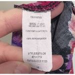 Delia's Delia’s Y2K Skirt Elastic Waist Circle Skirt Floral Multicolor Med Pink Purple Photo 4