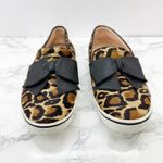 Kate Spade  Flat Slip‎ On Sneakers Real Fur Leopard Print Bow Size 7 Photo 0