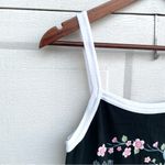 Disney Mickey Unlimited Womens Dress Black White Mickey Mouse Floral Y2K XL Photo 5